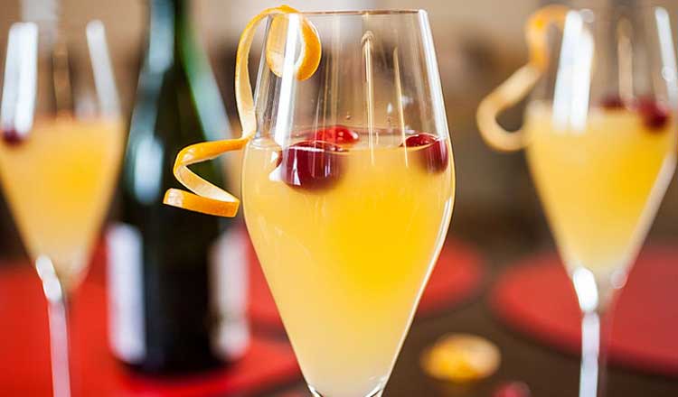 Sparkling holiday punch