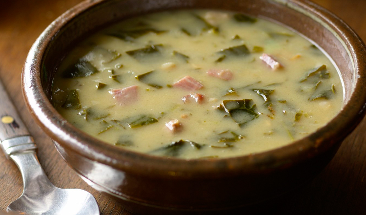 Ham Bone and Collard Greens Soup