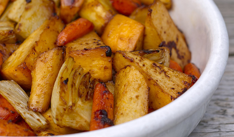 Hoisin Roasted Root Vegetables