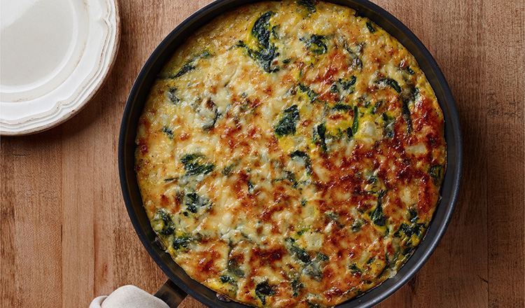 Bell Pepper and Spinach Frittata