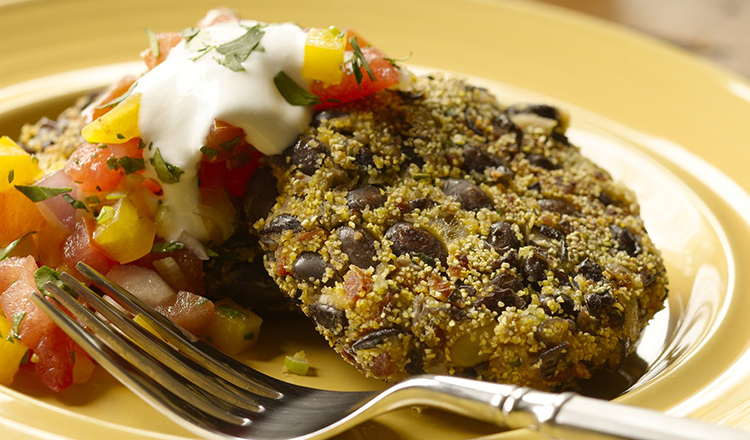 Black Bean Cakes With Tomato Salsa