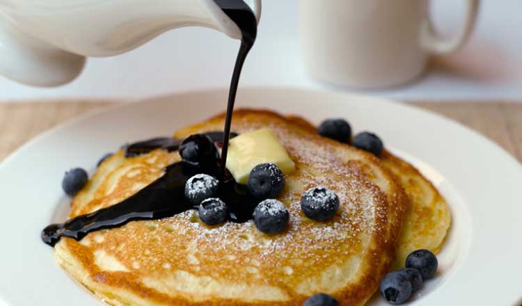 Blueberry pancakes