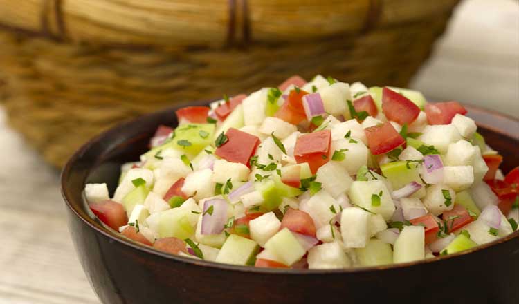 Chayote jicama salsa