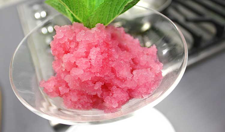 Concord grape granita