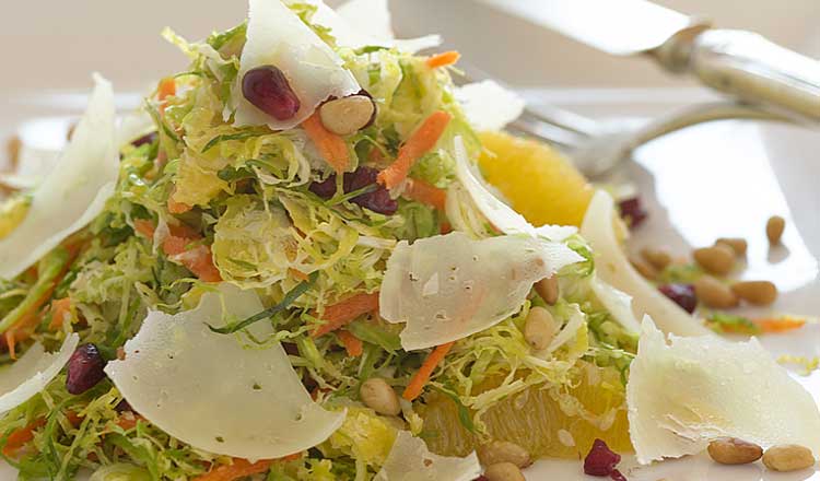 Shaved Brussels sprouts salad