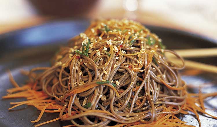 Soba noodle salad