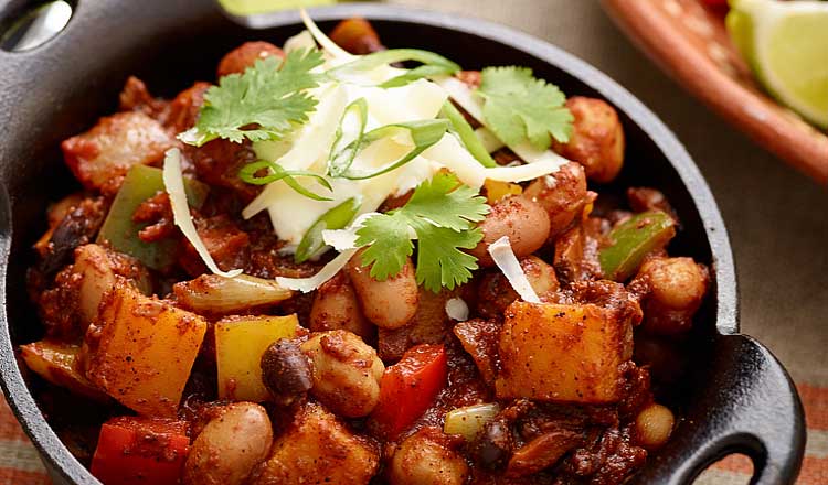 Vegetarian Chili with Winter Squash and Wild Mushrooms