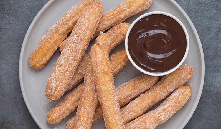 Churros with chocolate