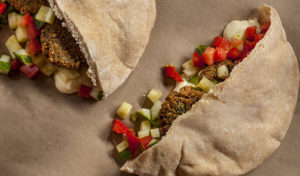 Falafel in pita.