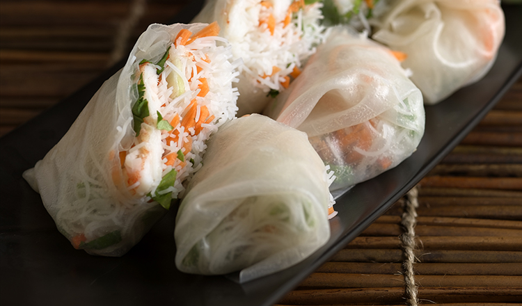 Vietnamese Salad Rolls.