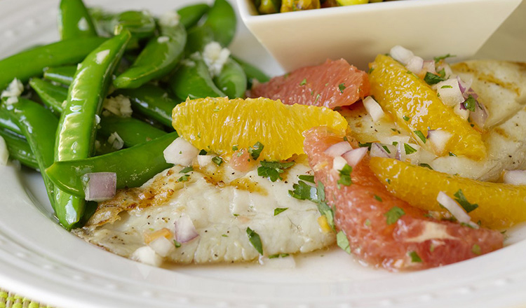 Tilapia With Grapefruit Salsa