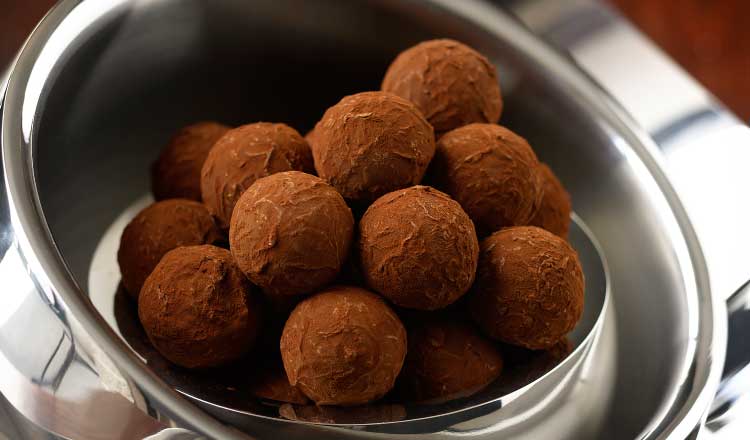 dark cholocate truffles