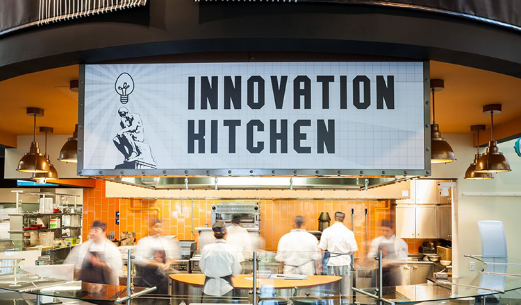 Innovation Kitchen sign at The Culinary Institute of America