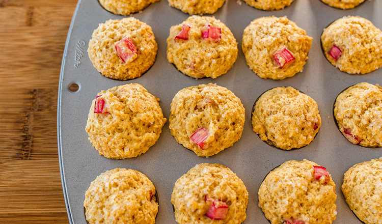 Rhubarb Mini Muffins