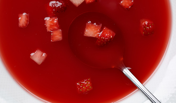 Strawberry Rhubarb Soup