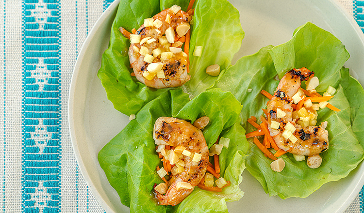 Sweet and Sour Shrimp Lettuce Wraps-2