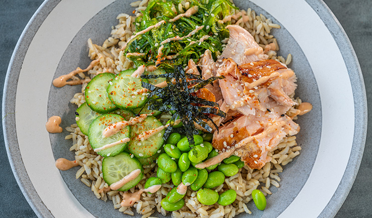 Poke-Style Roasted Salmon Bowl