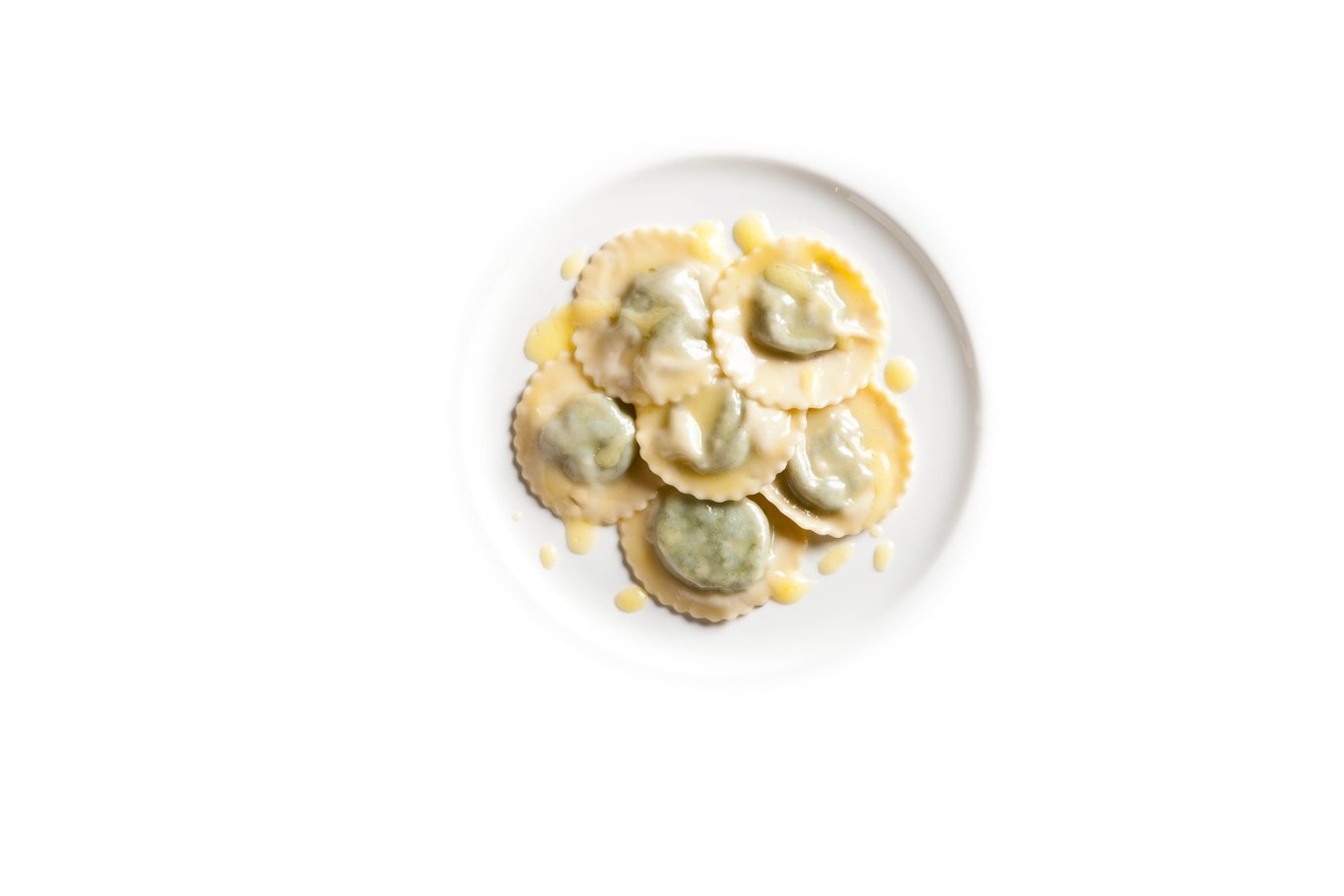 Ravioli with Nettles, Butter and Sage