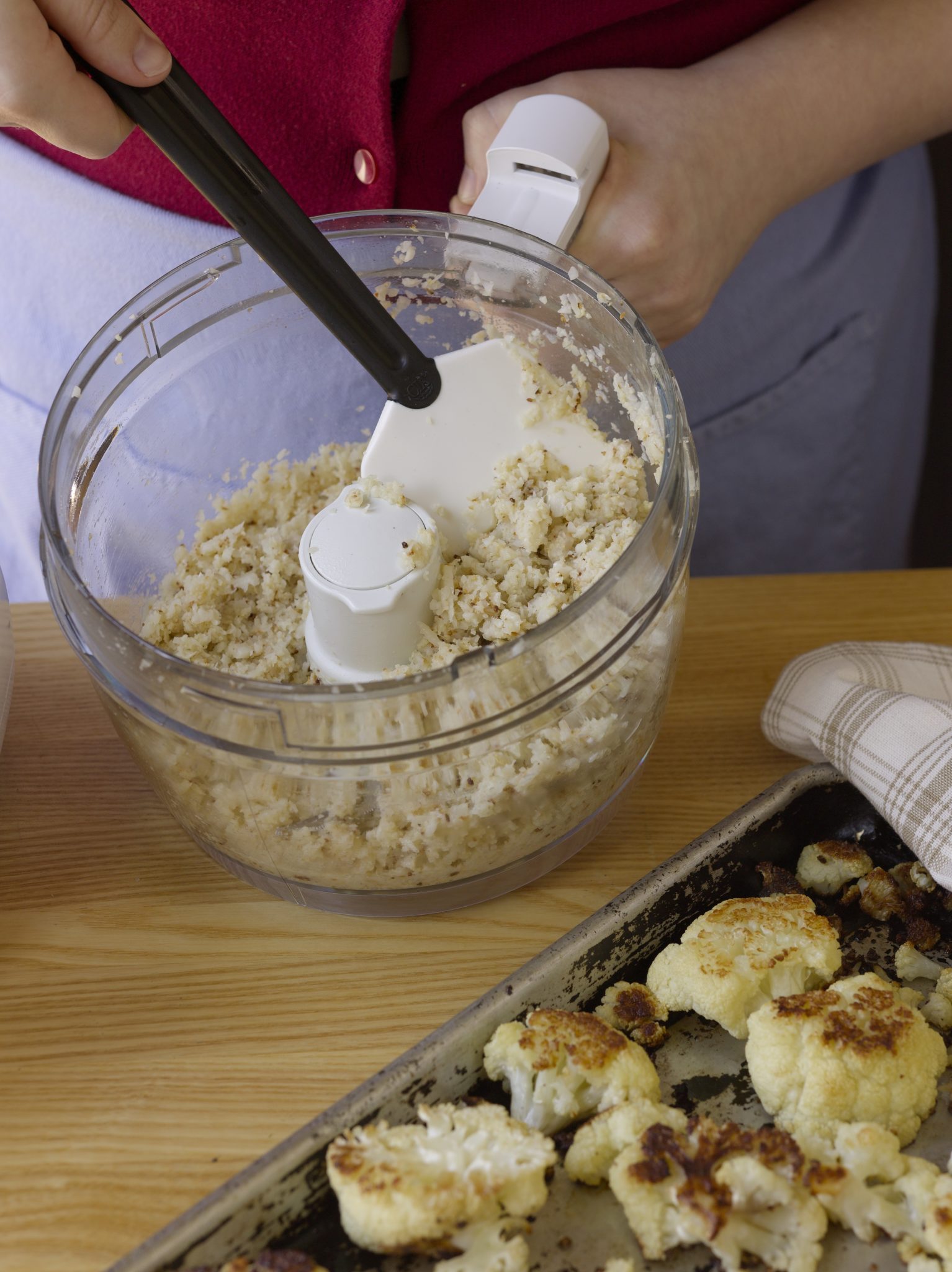 Cauliflower in food processor