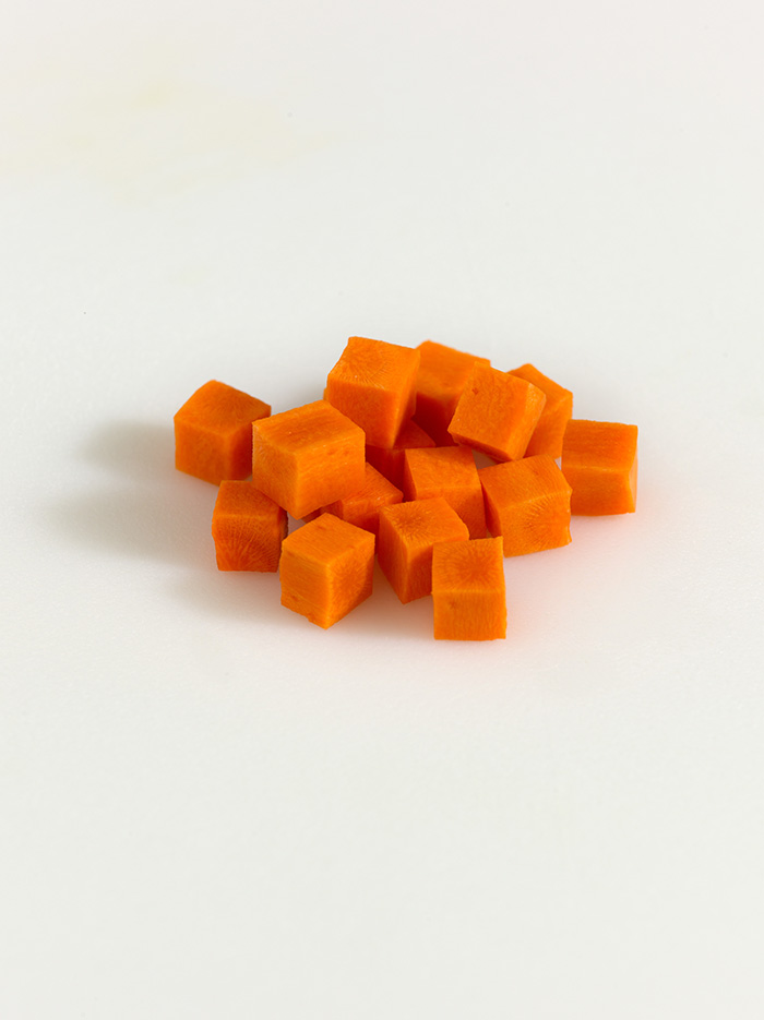 Small diced carrots
