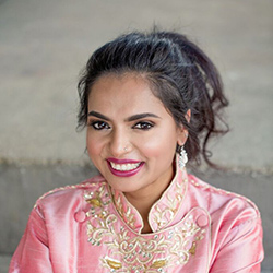 CIA alumni, Chef Maneet Chauhan ’00, cooking at home for the Around the Kitchen Table live cooking demos series. CIA alumni, Chef Maneet Chauhan ’00, cooking at home for the Around the Kitchen Table live cooking demos series.