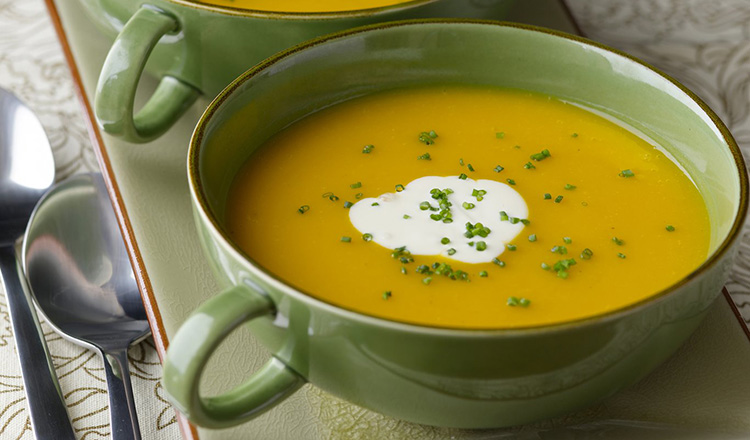 Butternut Squash Soup with Coconut Milk and Ginger