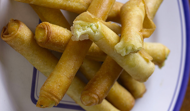 Cheese and Potato Cigars