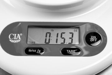 Kitchen scale display
