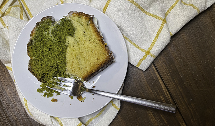 Matcha Swirl Pound Cake