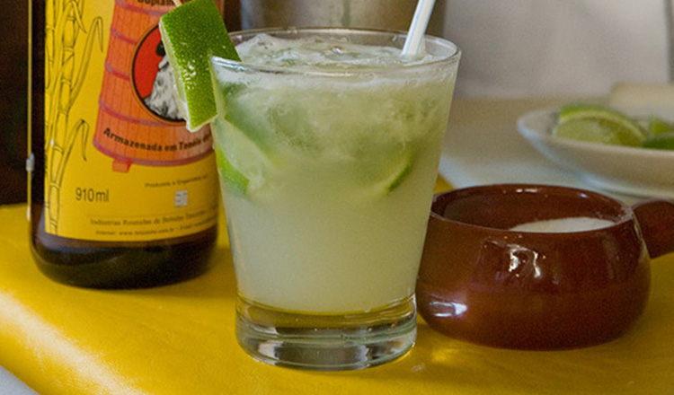 Caipirinha - the national cocktail of Brazil made with lime juice, sugar, and cachaca.