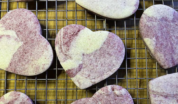 Raspberry Swirl Cookies