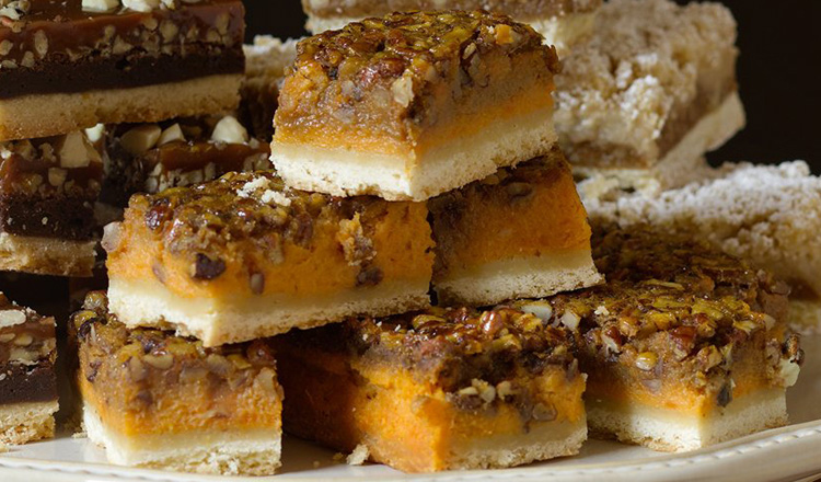 Sweet Potato-Pecan Pie Bars