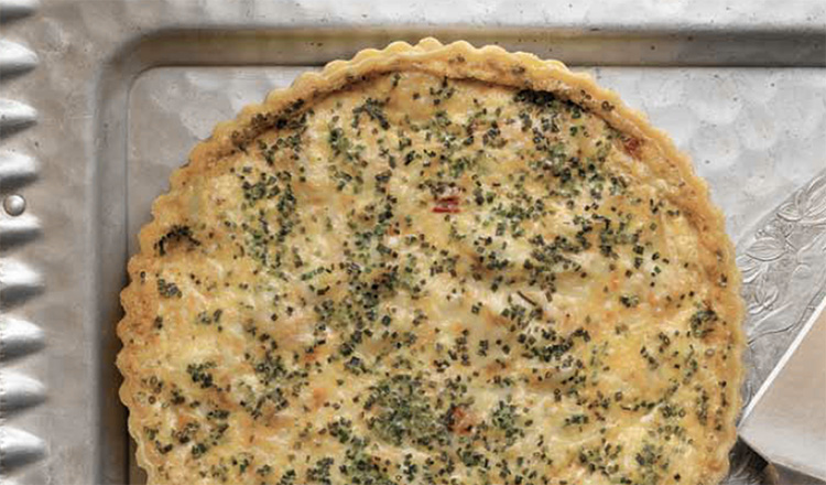 Crab and Chive Tart