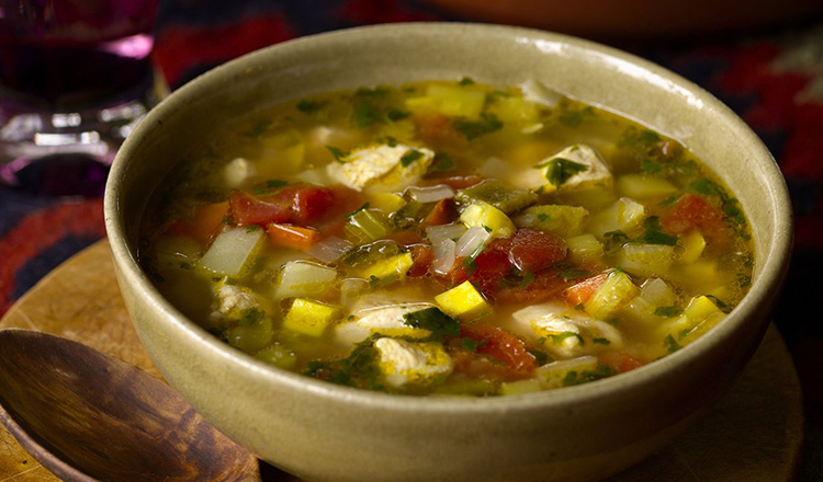 Chicken Vegetable Soup Azteca