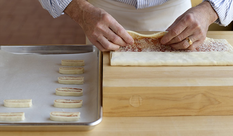 making savory palmiers