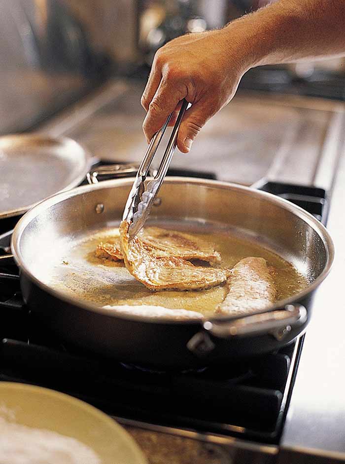 Cook the protein in a pan with oil.