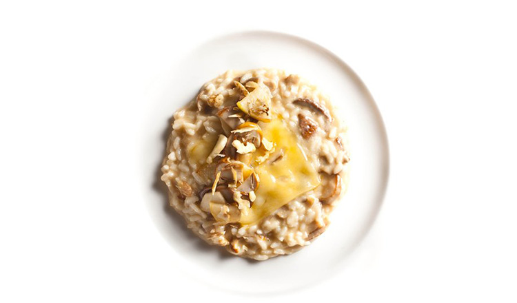 Risotto-with-Apples,-Morels,-and-Fontina