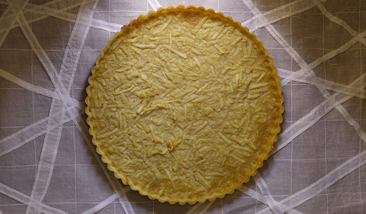 Boiled Apple Cider Custard Tart