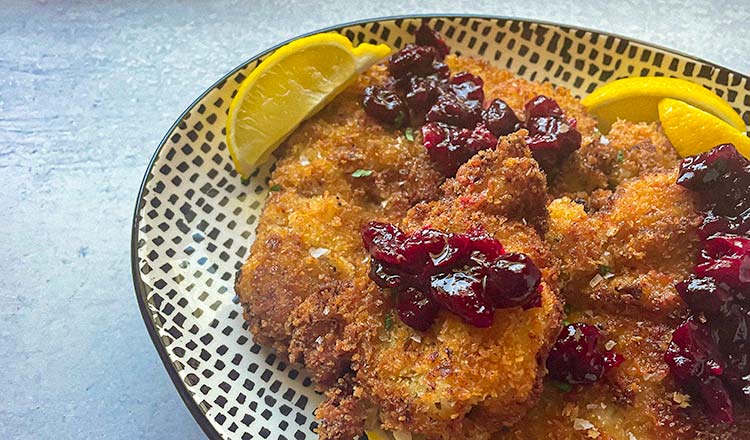 Chicken-Fried Turkey with Cranberry Relish