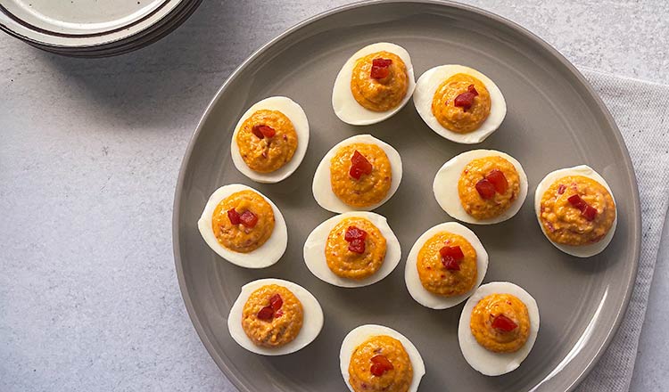 Pimiento Cheese Deviled Eggs