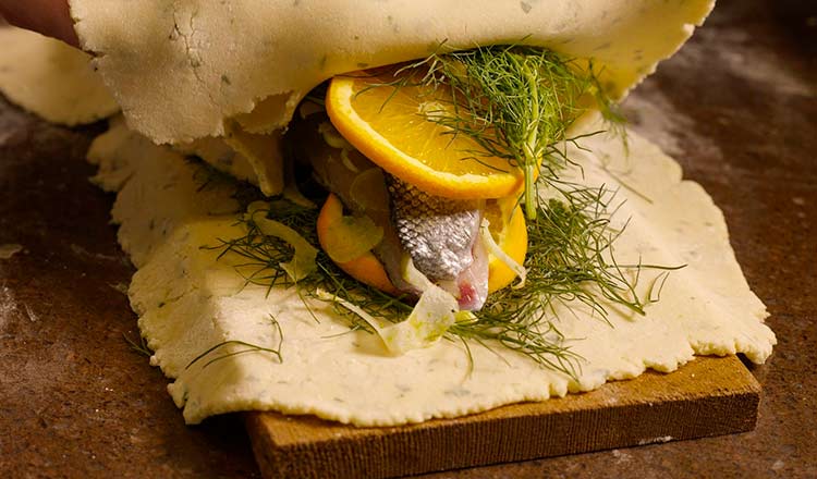 Salt-Crusted Sea Bass