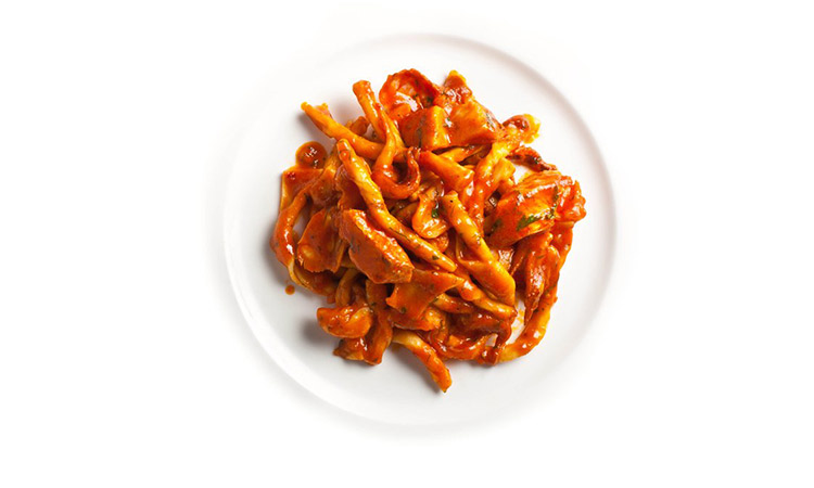 Strozzapreti with Fish Stew