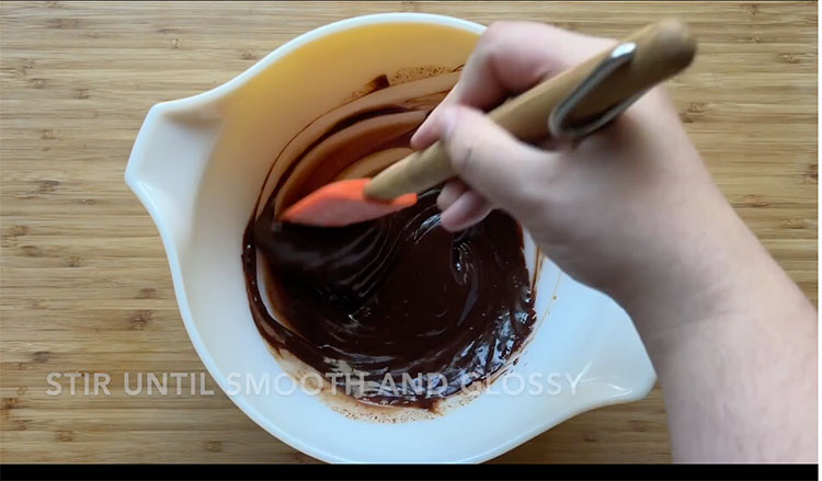 Mixing ganache