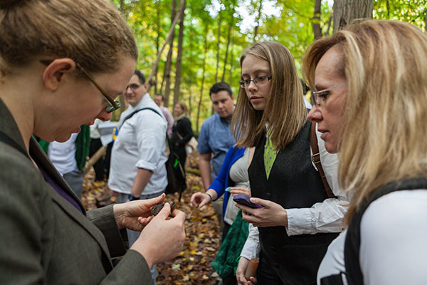 Students visiting historical sites in Hyde Park, NY