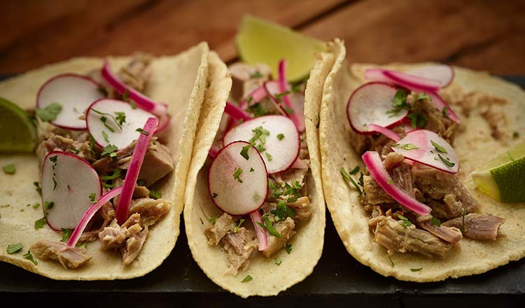 Tacos de Carnitas (pork tacos)