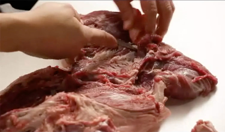 boning a leg of lamb