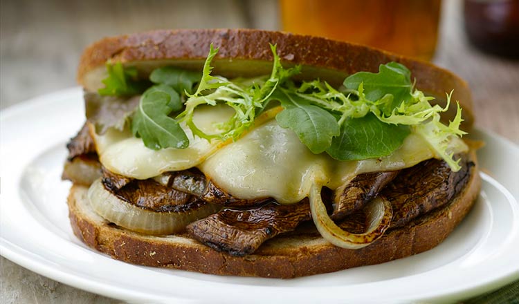 Madeira-Glazed Portobello Sandwiches