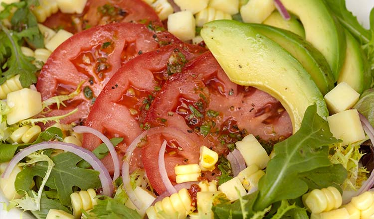 Roasted Corn, Tomato, and Avocado Salad