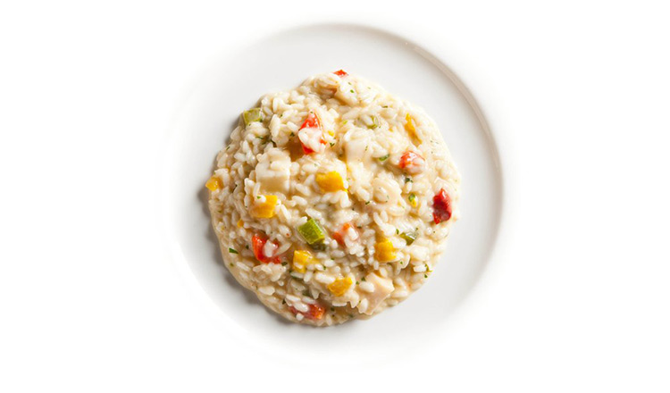 Risotto with Sweet Peppers and Scallops