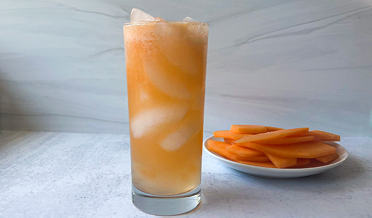 Cantaloupe gin and tonic